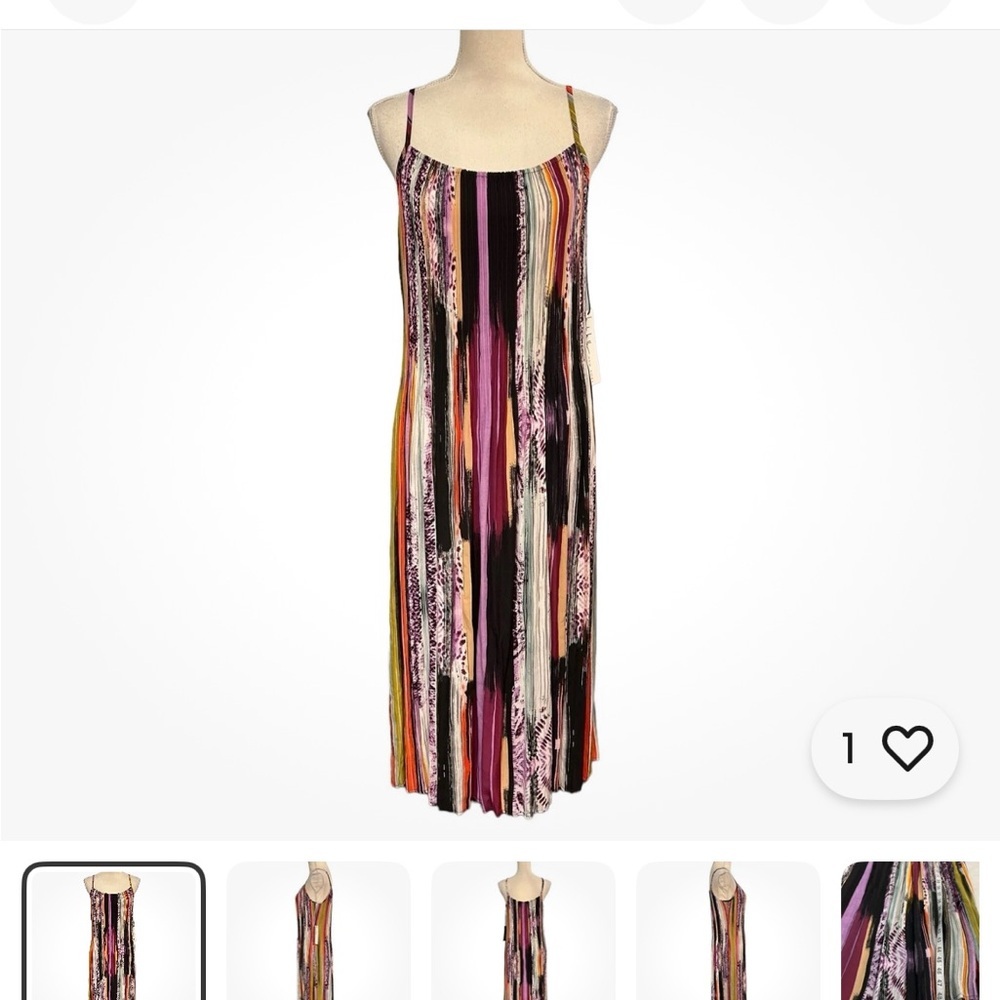 Nicole Miller strappy midi dress. NWT size XS.